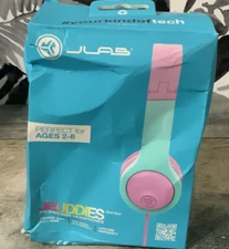 ⚡️JBuddies Folding Gen 2 Kids Headphones Wired  (Purple/Teal) 🆕Damaged Box⚠️