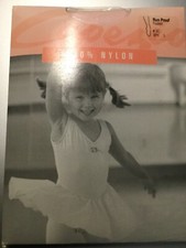 Capezio Girls Nylon 3C Footed Tights Sun M/L Sun L Run Proof Pink BPK L RunProof