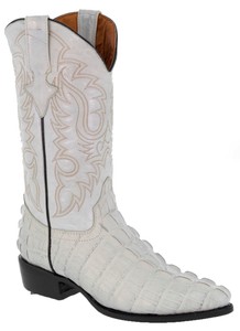 crocodile white boots