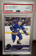 2023-24 Upper Deck Young Guns #474 Zach Benson (PSA 10 GEM MT)