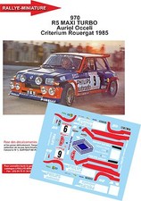 DECALS 1/43 REF 0970 RENAULT