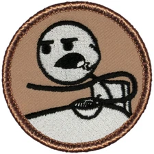 Cereal Guy Patrol Patch - 2" Round Embroidered Patch
