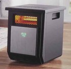 Mainstays Infrared Quartz Heater w/Remote 1500W 4-Element 3-Setting Portable NEW