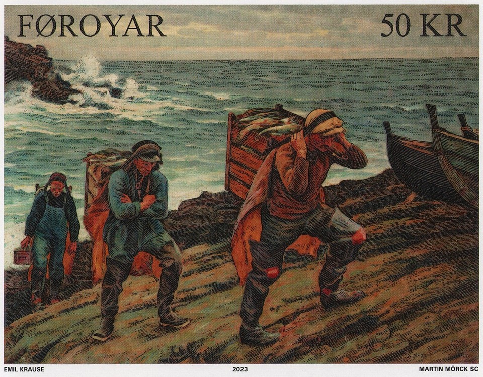 Faroe Island 2023 Martin Mörck M. Morck Stamp no. 1000 MNH S/S ...