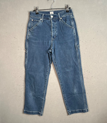 #ad Gap Womens Carpenter Jeans Size 2 Denim Blue High Waist Relaxed Fit $7.20