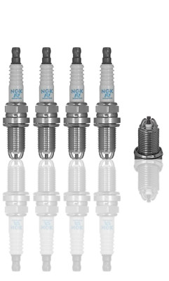 4x NGK ZÜNDKERZEN NICKEL 7553 BKUR5ET-10 FÜR AUDI MERCEDES-BENZ SEAT SKODA VW