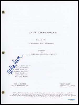 Ilfenesh Hadera ''Godfather of Harlem'' AUTOGRAPH Signed Pilot Episode Script ACOA