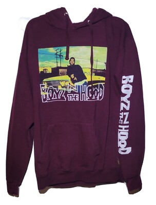 Philcos Maroon Boyz N The Hood Movie Ice Cube Hoodie Sweatshirt Size L/XL 