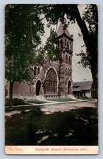 J99/ Covington Ohio Postcard c1910 Christian Church Building 200