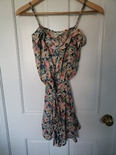 Kimchi blue Urban Outfitters(?) floral  mini Dress w/strappy belt size small