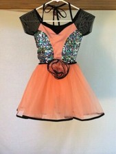 Coral  Multi Color Sequin Youth Ballet/Contemporary/Lyrical Dance Costume