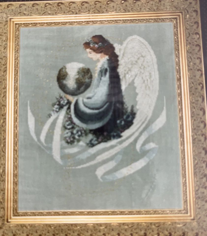 Lavender & Lace Victorian Design Earth Angel Cross Stitch Pattern New Sealed NIP - Image 4 of 4