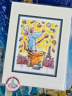 2025 Disney Parks David Buckley Chef Remy Ratatouille Mini Print 6x8 