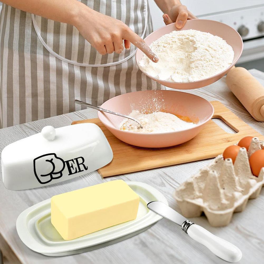 BUTTer Decal For Butter Dish Funny Butt ER Joke Kitchen Stickers Vinyl