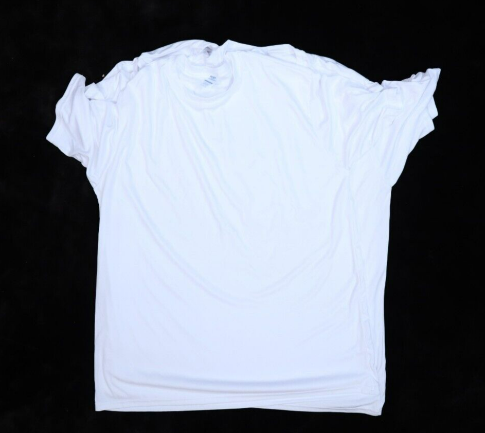 Port Company Performance Blank Plain White Short Sleeve T-Shirts Mens  Large