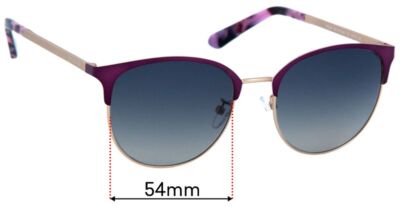 SFx Replacement Sunglass Lenses fits Brianna 21BL2S - 54mm Wide