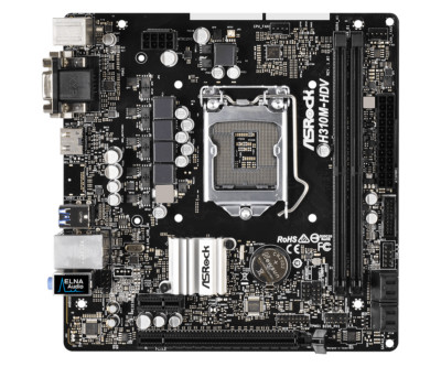 FOR ASRock H310M-HDV 8/9th Gen 64GB LGA1151 DVI-D D-Sub HDMI Motherboard Test OK