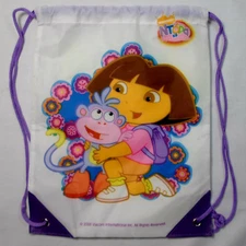 VIACOM INTERNATIONAL 2008 DORA THE EXPLORER 11'' BAG w CORDS PRESCHOOL ACCESSORY