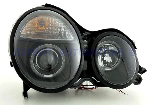 FARI MERCEDES-BENZ CLASSE E W210 ANGEL EYES NERI O CROMO 95-01 ++ REG PNEUMATICA - Foto 9 di 9