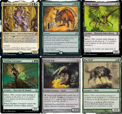 Magic: The Gathering MTG Legacy Deck Infect 61 Decks Without