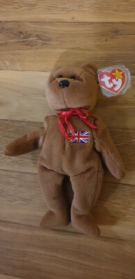 TY Beanie Bär, Britannia, Geburtstag 15.12.1997, unbesed, ohne Verpackung