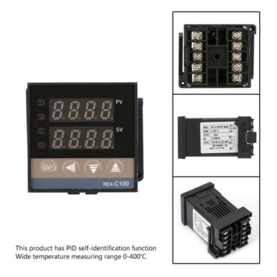 PID Digitaler Temperaturregler REX-C100FK02-M*AN 0-400 Grad K Typ Relais
