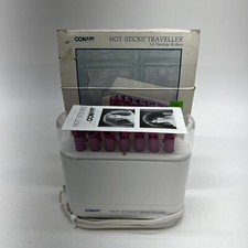 Conair Hot Sticks Traveller Pageant Cheer 14 Flexible Curlers Spiral Curls.