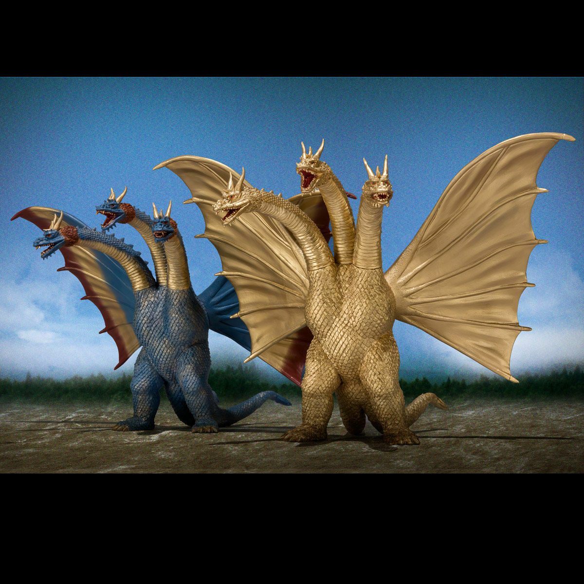 Japan Rare Premium Bandai KingGhidorah 1964 Painted 2 Types of