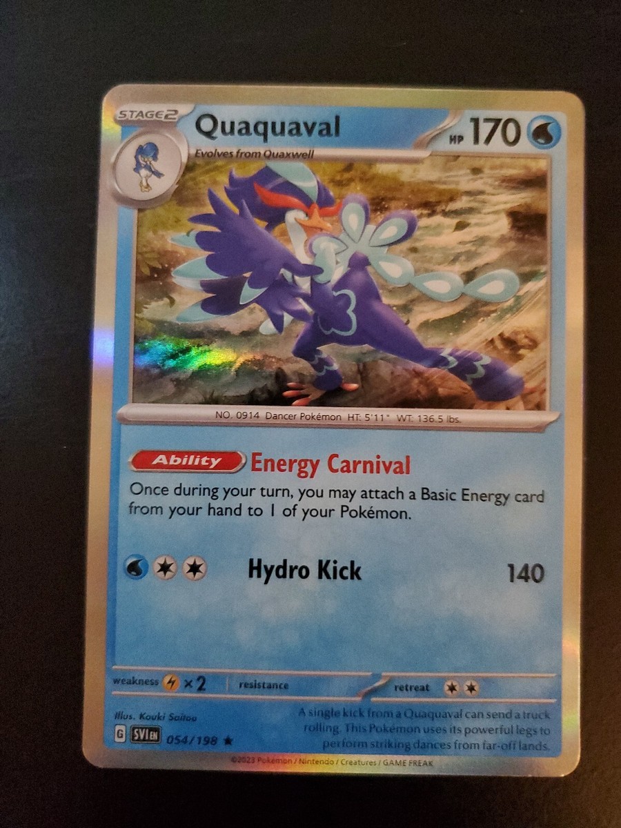 quaquaval pokemon card value Amazon.com: Quaquaval ex 052/193- Paldea Evolved - Double Rare