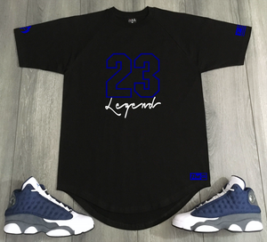 black and blue jordan 13s