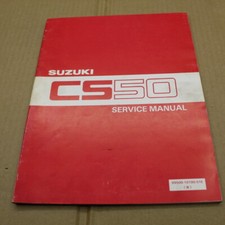 MANUEL REVUE D ATELIER SERVICE MANUAL SUZUKI SCOOTER CS 50 1982-> EN ANGLAIS