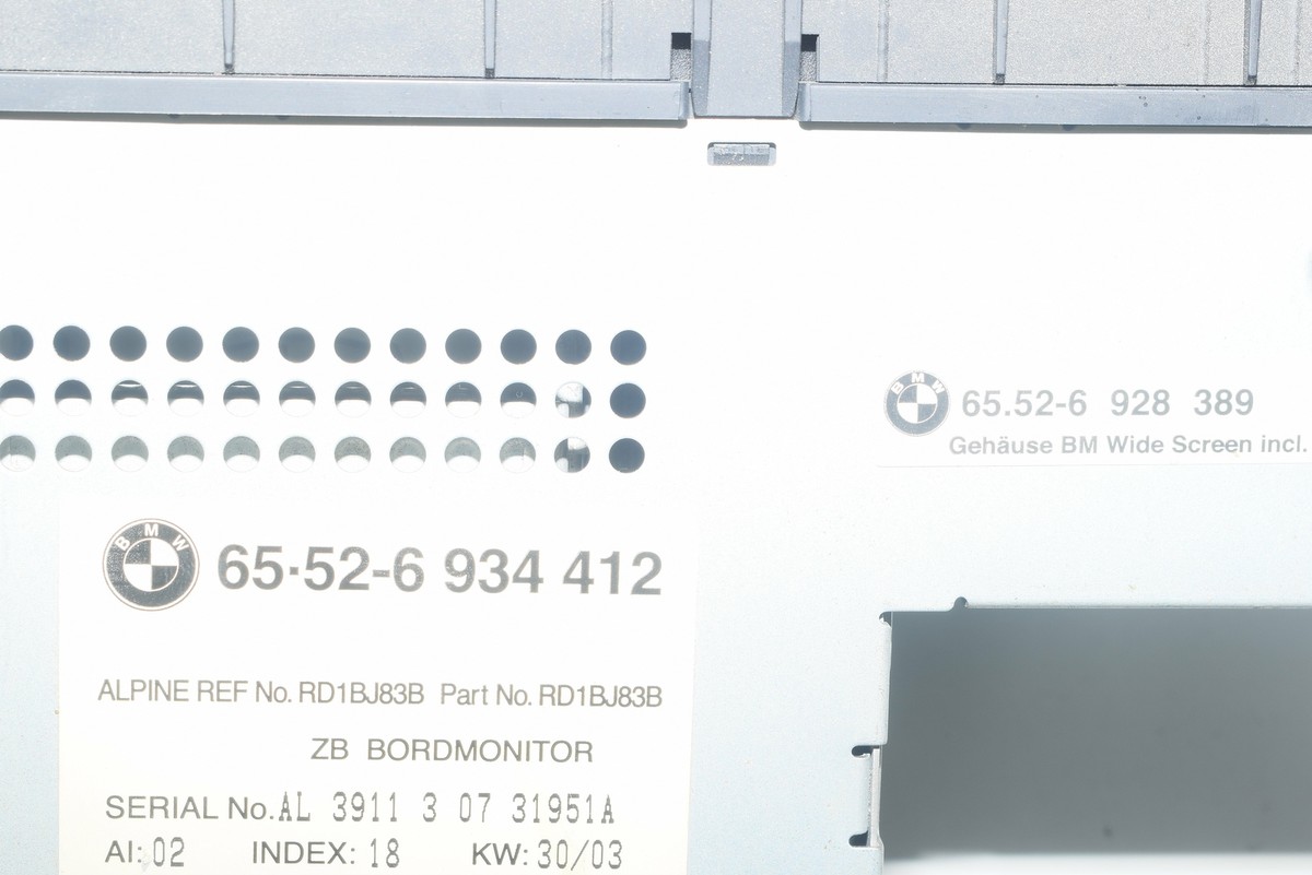 BMW E39 5er Bordmonitor wide screen 6934412 6928389 defekt | eBay 