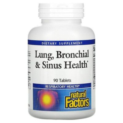 Natural Factors Lung, Bronchial & Sinus Health 90 Tabs
