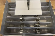 Name Badges Qty-500 PVC  With CROCODILE CLIPS 54x90mm -20X 25 Pack =QTY-500