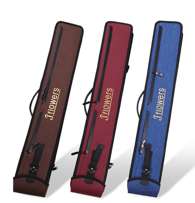 J Flowers Original Portátil 1/2 Billar Taco de Piscina 3 Colillas 5 Ejes Estuche Soporte