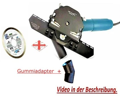 Fliesenschneider 45° 115mm-125mm Winkelschleif "Pipe" Staubentfernung MECHANIC