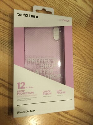 New Tech21 Evo Check Series Case Cover for Apple iPhone XS Max Orchid Purple 