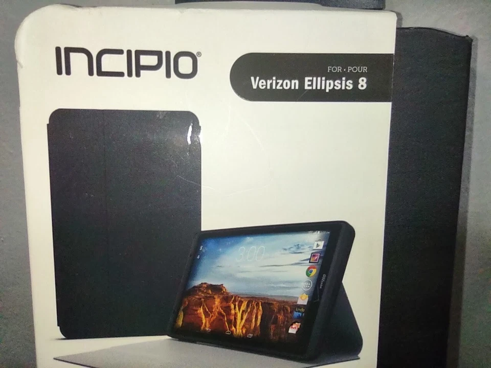 Incipio Faraday Verizon Ellipsis 8 Black Tablet Folio Case Cover Magnetic Fold - Image 4 of 4