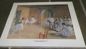 The Dance Foyer At The Opera Rue De Peletier Print Edgar Degas Ebay