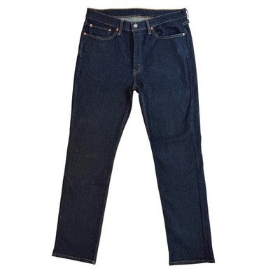 Levis 514 Straight Fit Mens Dark Indigo Denim Jeans W36 L34 Cleaner Look