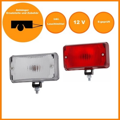 SET Rückfahrscheinwerfer - Nebelschlussleuchte Leuchte 140x75mm 12V mit Halter