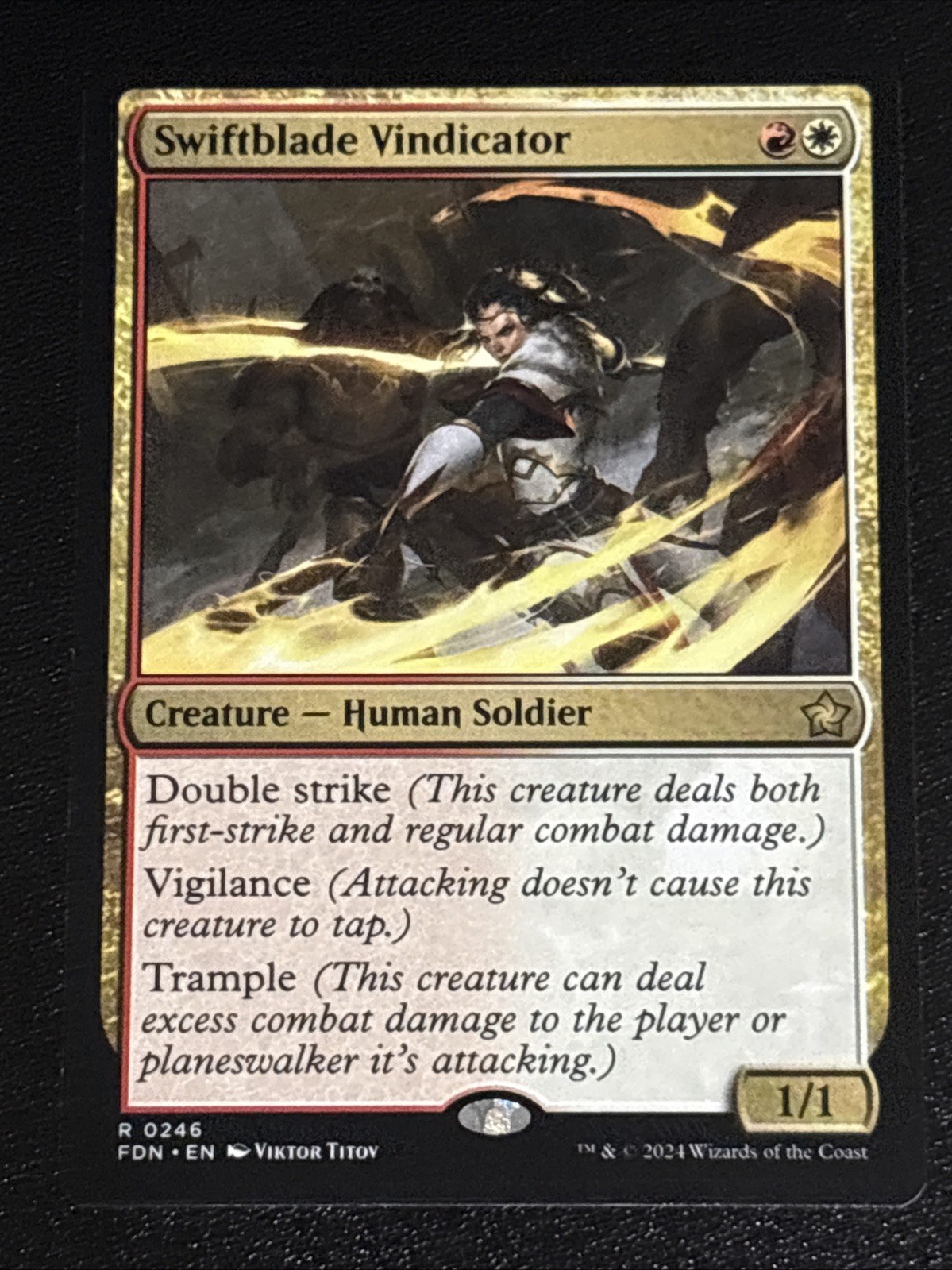 MTG Foundations Swiftblade Vindicator 0246 NM Rare