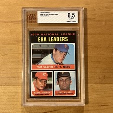 1971 Topps - League Leaders Tom Seaver, Luke Walker, Wayne Simpson #68-BVG 6.5 