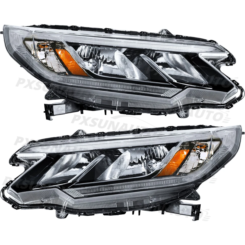 Conjunto de faros LED DRL para Honda CRV CR-V 2015 2016 conductor y pasajero par Foto 2 de 4