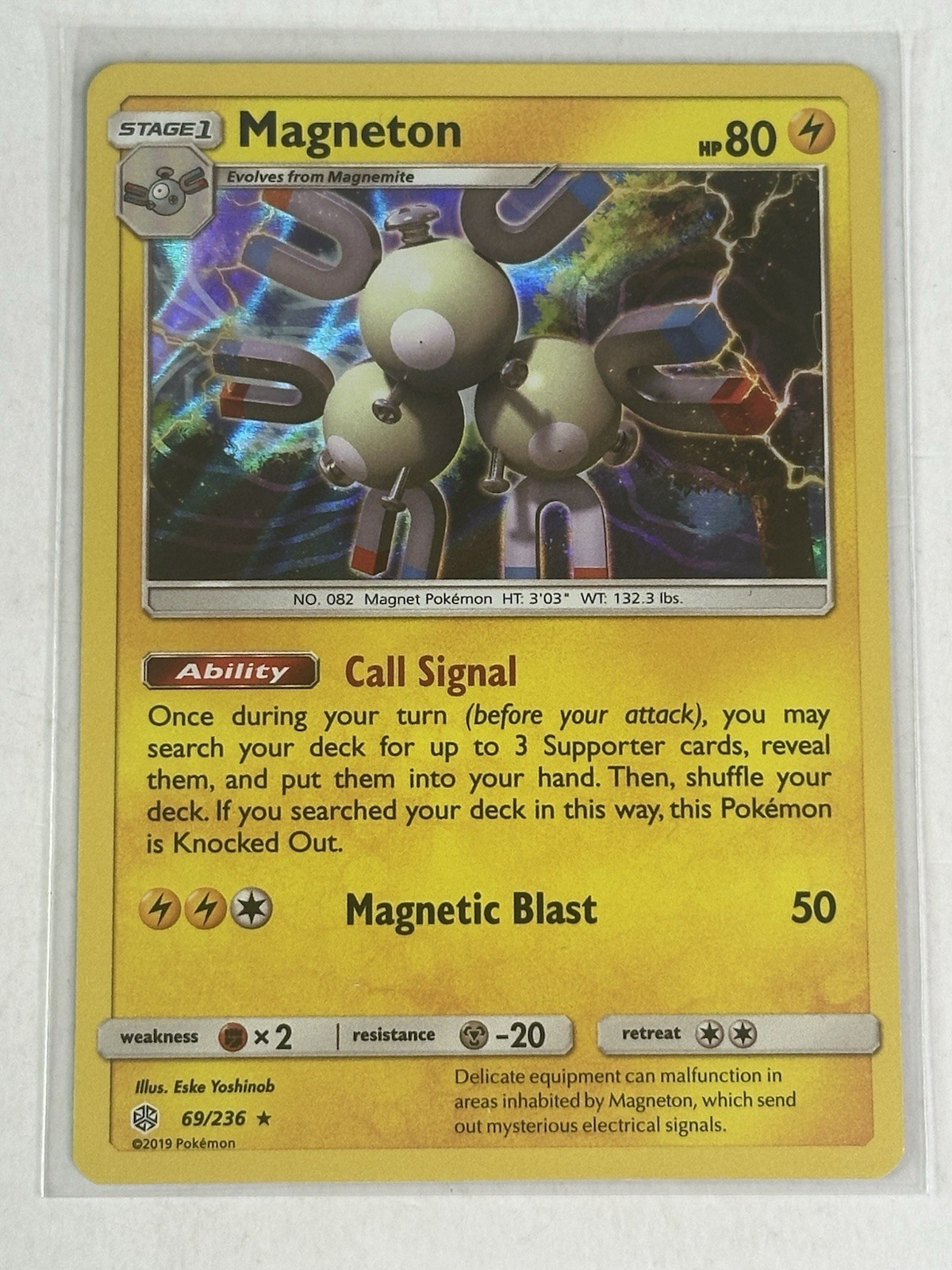 Magneton 69/236 - Cosmic Eclipse - HOLO Rare - Pokemon - NM 