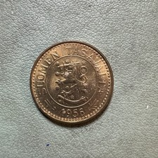 1956 Finland 10 Markkaa BU Uncirculated RD