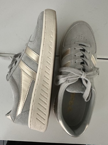 GOLA Grandslam Pearl Sneaker Damen 7 blau und gold Schnürschuh Wildleder - Bild 7 von 20