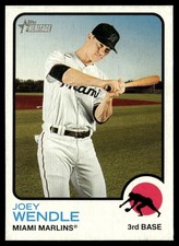 2022 Topps Heritage Joey Wendle Miami Marlins #198