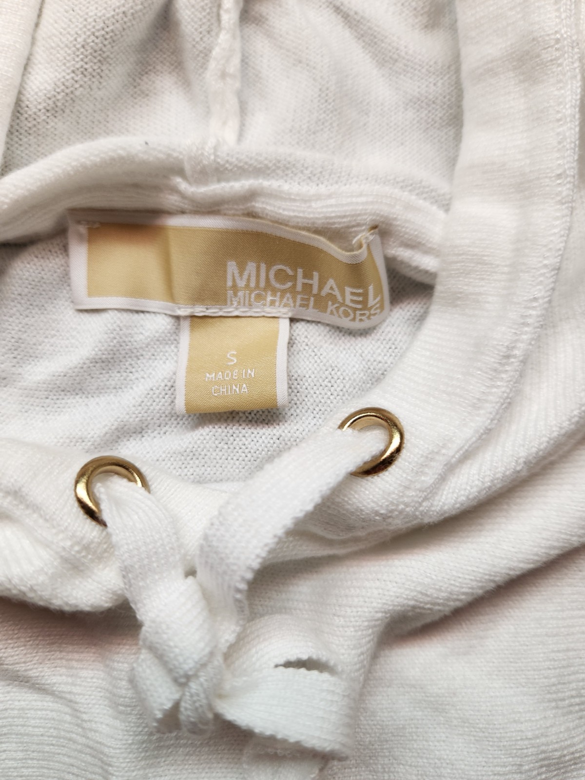 Michael Kors Womans Light Weight Pullover White H… - image 3