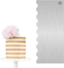 Cake Scraper Smoother Cake Decorating Supplies Kit 9 Inch Metal Bench Scraper